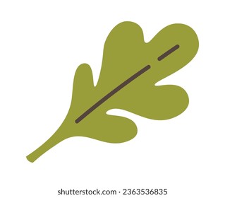 Floral Leaf Icon Vector Illustration