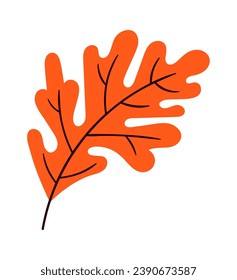 Floral Leaf Lined Vector Illustration