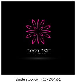 Floral & Leaf Logo. Symbol & Icon Vector Template.