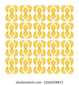 Floral leaf pattern print vector illustration design. Packaging print. Clothing print.