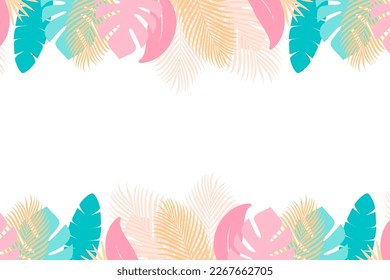 floral and leaf seamless pattern background
