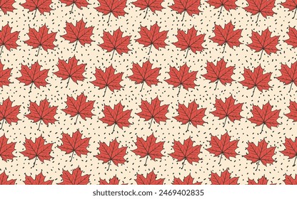 Floral leaf seamless pattern beautiful vector texture fabric paper print background