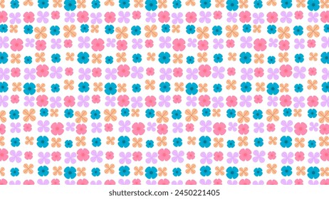 HOJA FLORAL DISEÑO DE PATRÓN SIN FISURAS COLOR PASTEL PLANO DIBUJADO A MANO DOODLE FORMAS PLANTILLA FONDO ABSTRACTAS DISEÑO DE MODA VECTOR