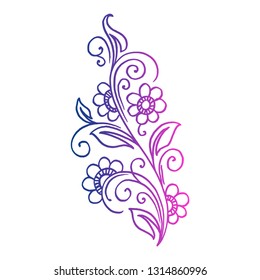 floral leaf vector