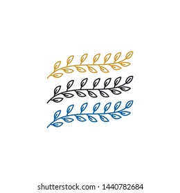 Floral leaf Wedding Logo Design