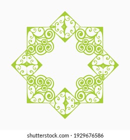 floral leaves abstract ornament logo design for fashion boutique and jewelery