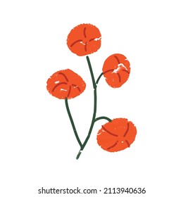 floral leaves art crayon on jurnal diary illustration