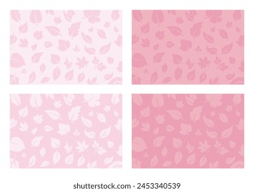 patrón de hojas florales para Fondo de pantalla, fondo, fondo (rosa)