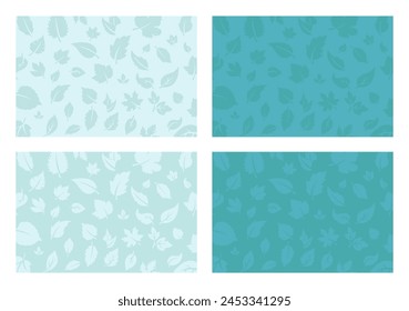 patrón de hojas florales para Fondo de pantalla, fondo, fondo (tosca, turquesa)