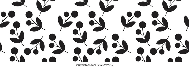 Floral leaves seamless pattern. Floral leaves illustration. Floral leaves background. Perfect for fabric, textile, wallpaper, and decor. SSTKbackgrounds
