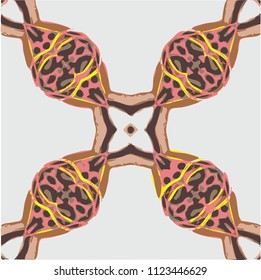 Floral Leopard Camouflage Pattern