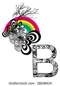 floral letter