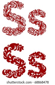 floral letter
