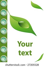 Floral letterhead. Easy to edit.Vector illustration.