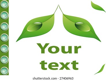 Floral letterhead. Easy to edit.Vector illustration.