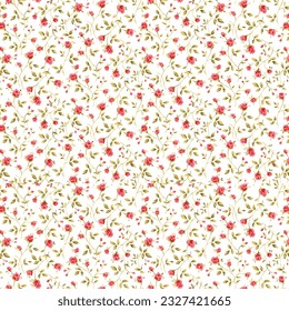 Floral liberty pattern. Plant background for fashion, tapestries, prints. Modern floral design perfect for fashion and decoration