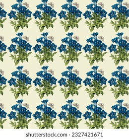 Floral liberty pattern. Plant background for fashion, tapestries, prints. Modern floral design perfect for fashion and decoration