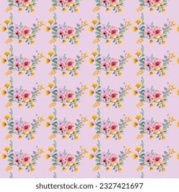 Floral liberty pattern. Plant background for fashion, tapestries, prints. Modern floral design perfect for fashion and decoration