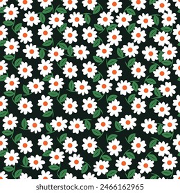 Floral liberty pattern. Plant background for fashion, tapestries, prints. Modern floral design perfect for fashion and decoration