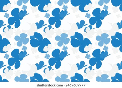 Patrón de libertad floral. Planta de fondo para la moda, tapices, estampados. Diseño floral moderno perfecto para la moda y la decoración