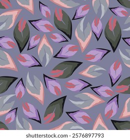 Floral liberty pattern. Plant background for fashion, tapestries, prints. Modern floral design perfect for fashion and decoration