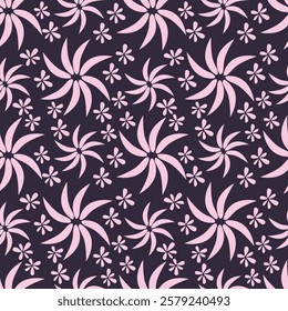 Floral liberty pattern. Plant background for fashion, tapestries, prints. Modern floral design perfect for fashion and decoration