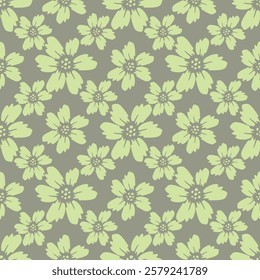 Floral liberty pattern. Plant background for fashion, tapestries, prints. Modern floral design perfect for fashion and decoration