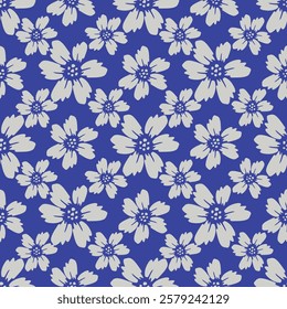 Floral liberty pattern. Plant background for fashion, tapestries, prints. Modern floral design perfect for fashion and decoration