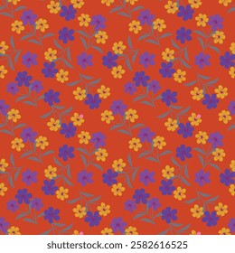 Floral liberty pattern. Plant background for fashion, tapestries, prints. Modern floral design perfect for fashion and decoration