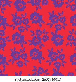 Floral liberty pattern. Plant background for fashion, tapestries, prints. Modern floral design perfect for fashion and decoration