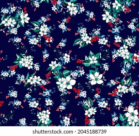 floral liberty pattern. print texture for textile and decoration