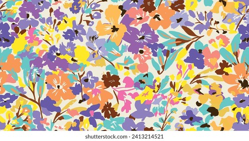 Floral liberty pattern. tinny floral background for fashion, tapestries, prints. Modern floral design perfect for fashion and decoration