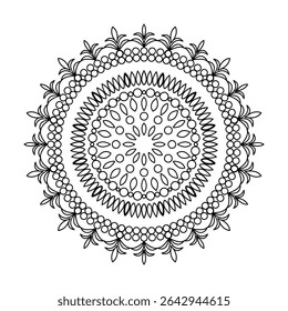 Floral Light Echo Design Mandala