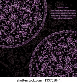 floral lilac background