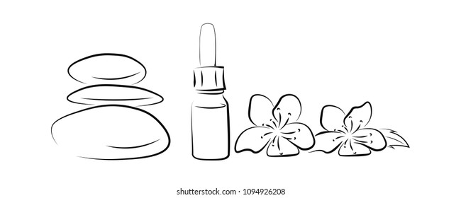 Floral, line art