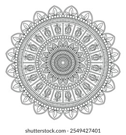floral, line art, mandala, intricate, symmetrical, pattern, botanical, decorative, lotus, geometric, flower,