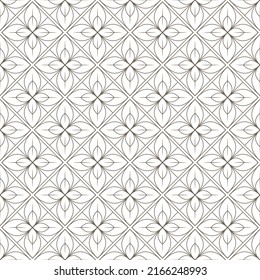 Floral line pattern. Abstract Floral Tiles Vector Pattern. Geometric texture. Repeating background.