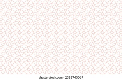 floral line seamless pattern background