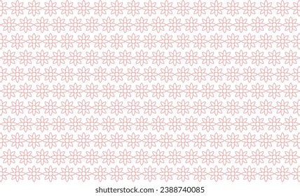 floral line seamless pattern background