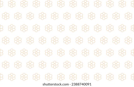 floral line seamless pattern background