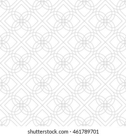 Floral line seamless pattern. Geometric classical antique ornament. Ornamental stylish background. Abstract stripe tile texture
