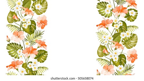 Floral linear tile design. Design for print. Elegant card pattern. Vector illustration.