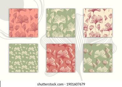 Floral Lined Natural Abstract patterns