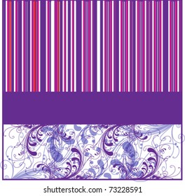 Floral with lines