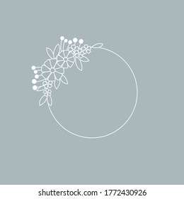 Floral Logo. Botanical Logo. Floral Feminine Logo - VECTOR
