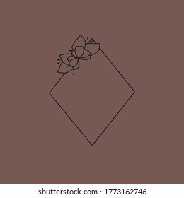 Floral Logo. Botanical Logo. Floral Feminine Logo - VECTOR
