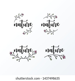 floral logo bundle pack ready to use and editable files. 