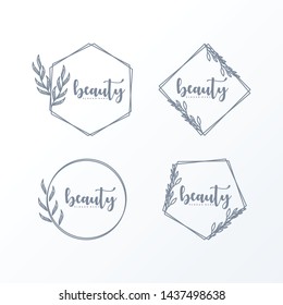 floral logo bundle pack ready to use and editable files. 