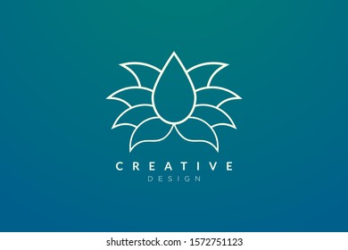 Floral logo design. Simple and modern vector design for products and businesses in spas, hotels, beauty, health, fashion, cosmetics, boutiques, salons, yoga, therapy.