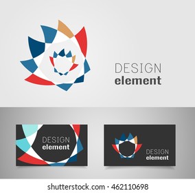 Floral logo design template